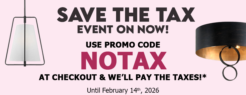 Save on Tax with your purchase when you use code 