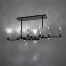 Schonbek Beyond BPD20548-BK - Twirl 48IN LED 3000K/3500K/4000K/5000K Pendant in Black with Optic Crystal