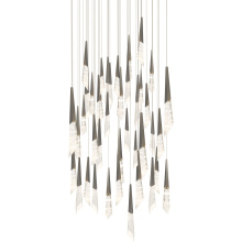 Schonbek Beyond BPD31441S-AN - Solitude 41 Light 120-277V Multi-Light Pendant (Square Canopy) in Antique Nickel with Optic Haze Q