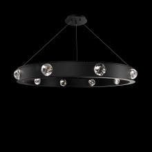 Schonbek Beyond BPD42536-BK - Kollard 36IN LED 3000K/3500K/4000K/5000K Pendant in Black with Optic Haze® Quartz