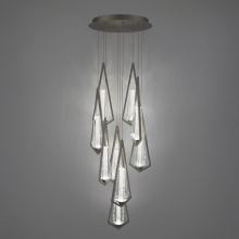 Schonbek Beyond BPD66209-SN - Devotion 9 Light LED 3000K/3500K/4000K Multi-Light in Satin Nickel with Radiance® Crystal Dust