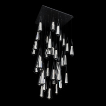 Schonbek Beyond BPD66241S-BK - Devotion 41 Light Square LED 3000K/3500K/4000K Multi-Light inBlack with Radience Crystal Dust