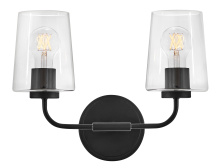 Lark Canada 853452BK-CL - Small Two Light Vanity