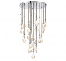 Lib & Co. CA 12066-01 - Bellissima, 24 Light LED Chandelier, Silver Sleeve
