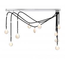 Lib & Co. CA 12068-02 - Bellissima, 10 Light Linear LED Chandelier, Black Sleeve