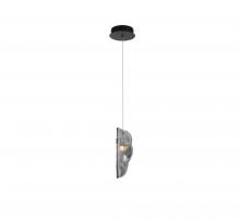 Lib & Co. CA 12166-019-02 - Sorrento, 1 Light LED Pendant, Smoke, Black Canopy