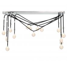 Lib & Co. CA 12177-02 - Bellissima, 15 Light Linear Chandelier, Black Sleeve