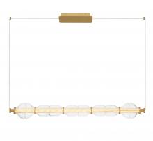 Lib & Co. CA 12188-030 - Milazzo, Medium Linear Chandelier, Antique Brass