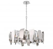 Lib & Co. CA 12215-01 - Castellana, 8 Light Chandelier, Chrome, Clear Crystal