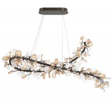 Lib & Co. CA 12223-043 - Pisa, 22 Light Oval LED Chandelier, Black with Gold Accent