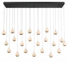 Lib & Co. CA 12241-02 - Baveno, 23 Light Rectangular LED Chandelier, Matte Black