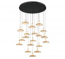 Lib & Co. CA 12255-02 - Mantova, 19 Light Round LED Chandelier, Matte Black