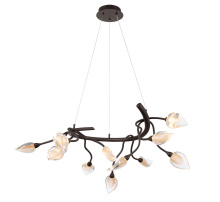 Lib & Co. CA 12306-043 - Modena 12 Light Round LED Chandelier Black With Gold Accent