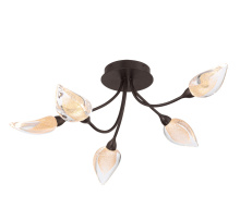 Lib & Co. CA 12309-043 - Modena,5 Light LED Ceiling Mount Black With Gold Accent