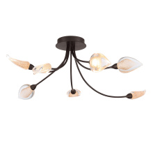 Lib & Co. CA 12310-043 - Modena,7 Light LED Ceiling Mount Black With Gold Accent
