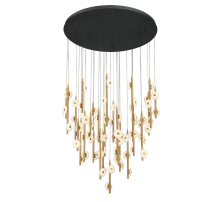 Lib & Co. CA 12363-02 - Etna 78 Light Round LED Chandelier Matte Black
