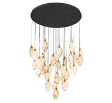 Lib & Co. CA 12385-02 - Kosmos 31 Light Round LED Chandelier Matte Black
