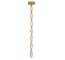 Lib & Co. CA 12393-022 - Rimini 7 Light LED Chandelier Aged Brass