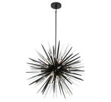 Lib & Co. CA 12430-06 - Pragma 7 Light Chandelier Metallic Black