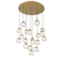 Lib & Co. CA 12442-030 - Camerino 19 Light Round LED Chandelier Painted Antique Brass