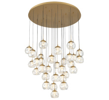 Lib & Co. CA 12443-030 - Camerino 31 Light Round LED Chandelier Painted Antique Brass