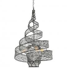 Varaluz 240P03SL - Flow 3 Light Twist Pendant - Steel