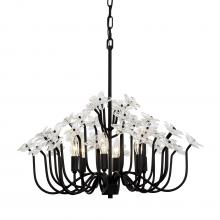 Varaluz 378C06MB - Wildflower 6 Light Chandelier - Matte Black
