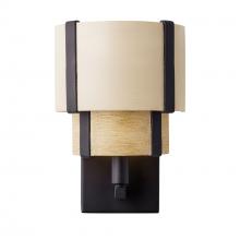 Varaluz 389W01MBHN - Blonde Moment 1-Lt Sconce - Matte Black/Honey/Medium Oak