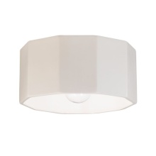 Justice Lighting CER-6180W-MAT - DECA OUTDOOR FLUSH-MOUNT