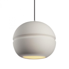 Justice Lighting CER-6415-BIS-CROM-BKCD - LARGE SPHERE 1-LT PENDANT