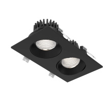 Dals CA GBR35-CC-DUO-V-BK - Double GBR35 Recessed 5 CCT - universal 120V-347V, 0-10V dimming