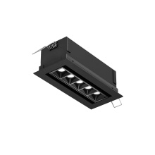 Dals CA MSL5G-CC-BK - Recessed 5CCT linear with 5 mini swivel spot lights