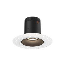 Dals CA RC03-CC-60-RGBK-TL - 3in Modular Downlight, 5CCT, 60 degree Beam Angle, Regressed, Black,Trimless