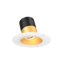 Dals CA RC03-CC-35-SLGD-TL - 3in Modular Downlight, 5CCT, 35 degree Beam Angle, Slope Ceiling, Gold,Trimless