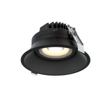 Dals CA RGM6-CC-V-BK - 6 Inch Round Indoor/Outdoor Regressed Gimbal Down Light - universal 120V-347V, 0-10V dimming