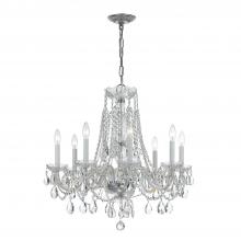 Crystorama 1138-CH-CL-SAQ - Traditional Crystal 26'' Swarovski Spectra Crystal Polished Chrome Chandelier