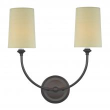 Crystorama 2242-DB - Libby Langdon Sylvan 15.5'' Dark Bronze Sconce