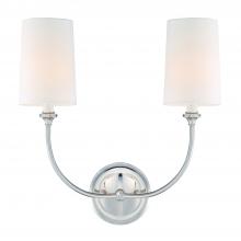 Crystorama 2242-PN - Libby Langdon Sylvan 15.5'' Polished Nickel Sconce