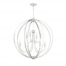 Crystorama 2246-PN_NOSHADE - Libby Langdon Sylvan 40'' Polished Nickel Chandelier