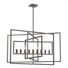 Crystorama 337-RS - Capri 39'' Raw Steel Chandelier