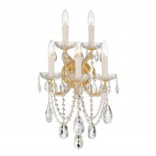 Crystorama 4425-GD-CL-SAQ - Maria Theresa 13.5'' Swarovski Spectra Crystal Gold Sconce