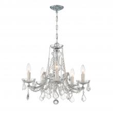 Crystorama 4476-CH-CL-MWP - Maria Theresa 20'' Hand Cut Crystal Polished Chrome Chandelier