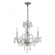 Crystorama 5044-CH-CL-I - Traditional Crystal 16'' Italian Crystal Polished Chrome Chandelier