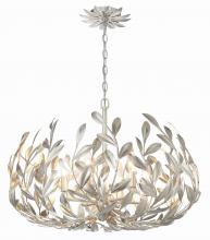Crystorama 533-SA - Broche 27'' Antique Silver Chandelier