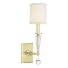 Crystorama 8101-AG - Paxton 5'' Aged Brass Sconce