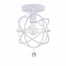 Crystorama 9220-WW_CEILING - Solaris 9'' Wet White Semi Flush Mount