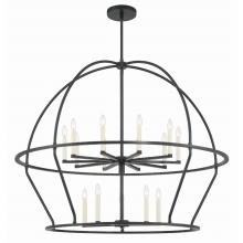 Crystorama ABB-3029-BK - Abbott 48'' Black Chandelier