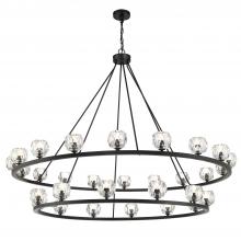 Crystorama ARA-10269-MK - Aragon 60'' LED Matte Black Chandelier