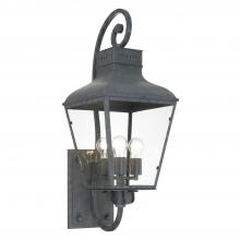 Crystorama DUM-9803-GE - Dumont 12'' Graphite Outdoor Sconce
