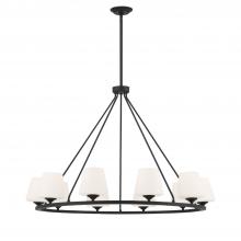 Crystorama KEE-A3009-MK - Keenan 42'' Matte Black Chandelier